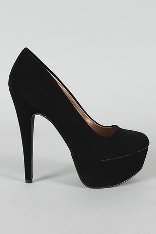 Breckelle Perforated Pointy Toe Dorsay Pump