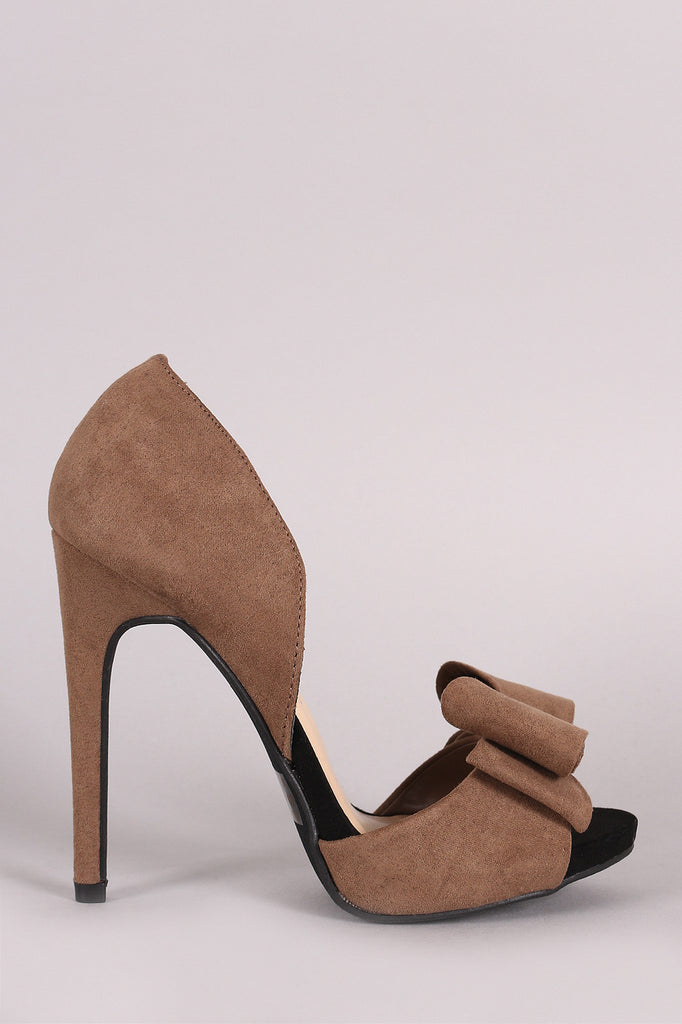 Wild Diva Lounge Lush Bow Dorsay Pump