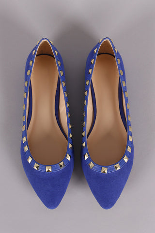 Qupid Croco Pointy Toe Slip On Dorsay Flat