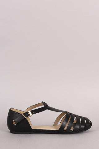 Qupid Croco Pointy Toe Slip On Dorsay Flat