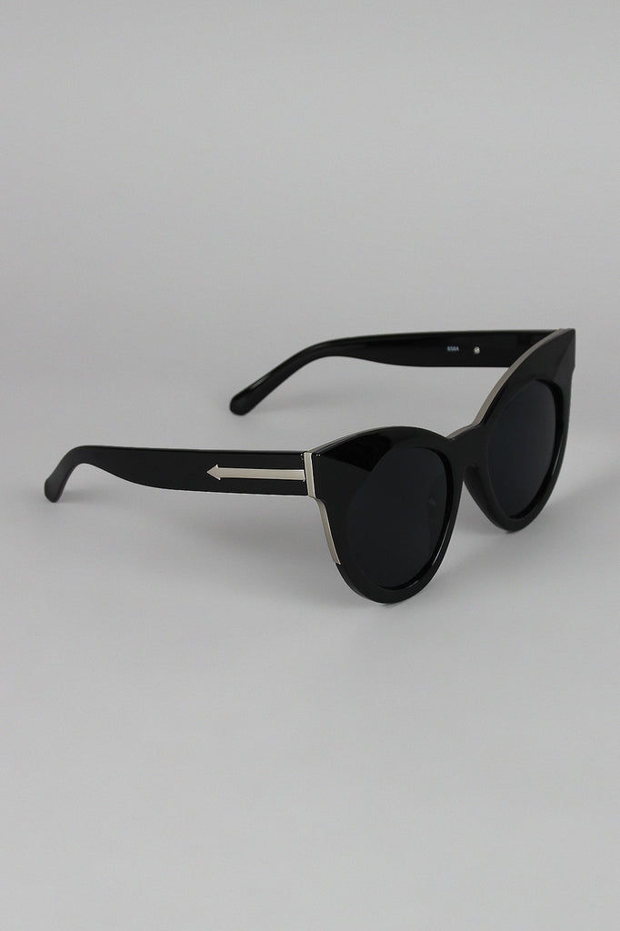 Arrow Accent Cat Eye Sunglasses