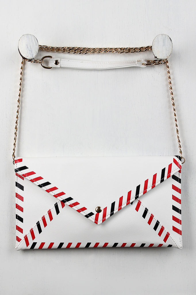 Vegan Leather Envelop Crossbody Clutch