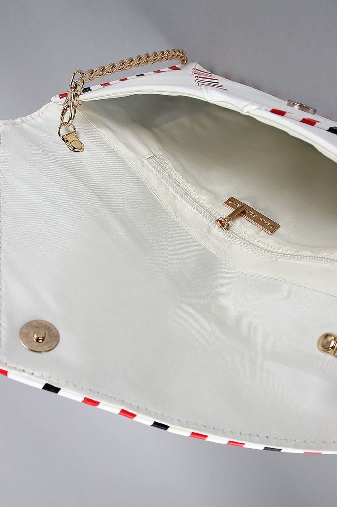 Vegan Leather Envelop Crossbody Clutch