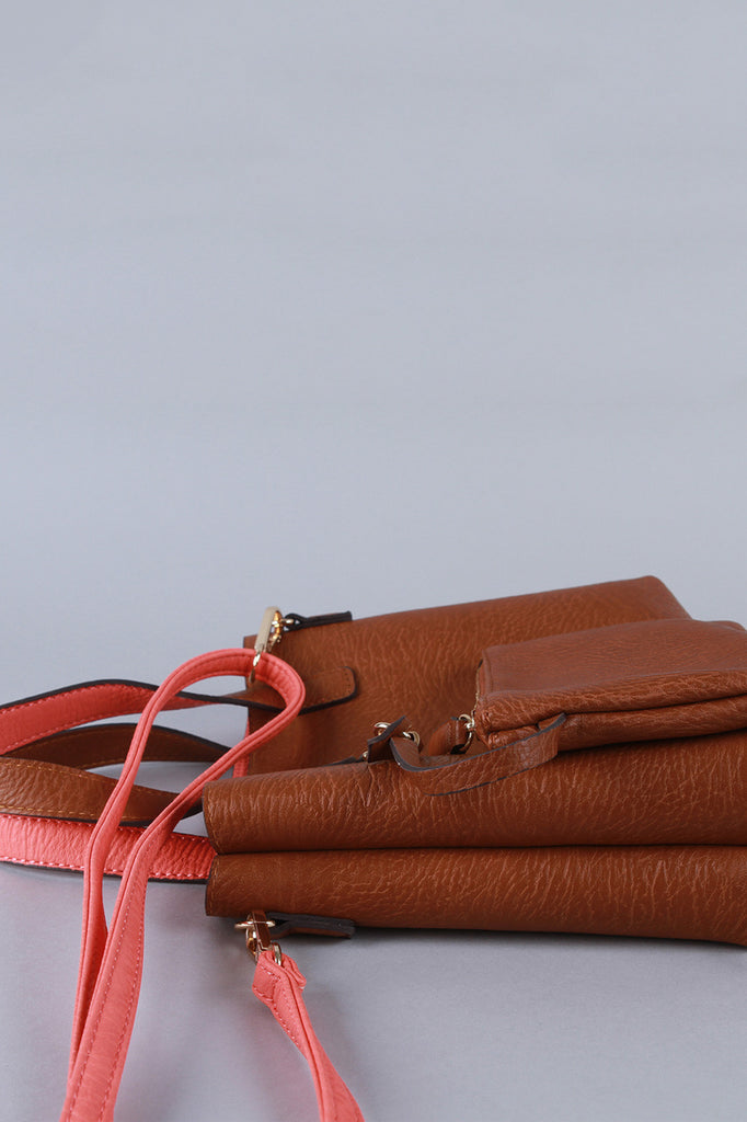 Reversible Pebbled Vegan Leather Mini Tote Bag