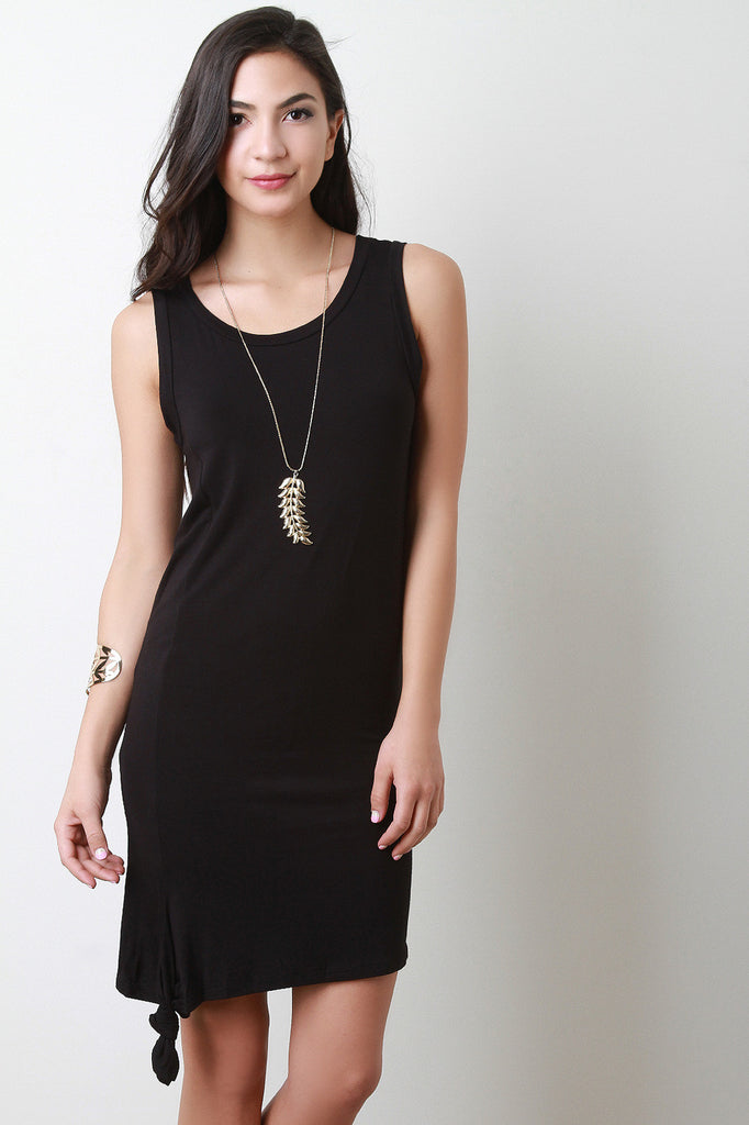 Tie Hem Tank Dress