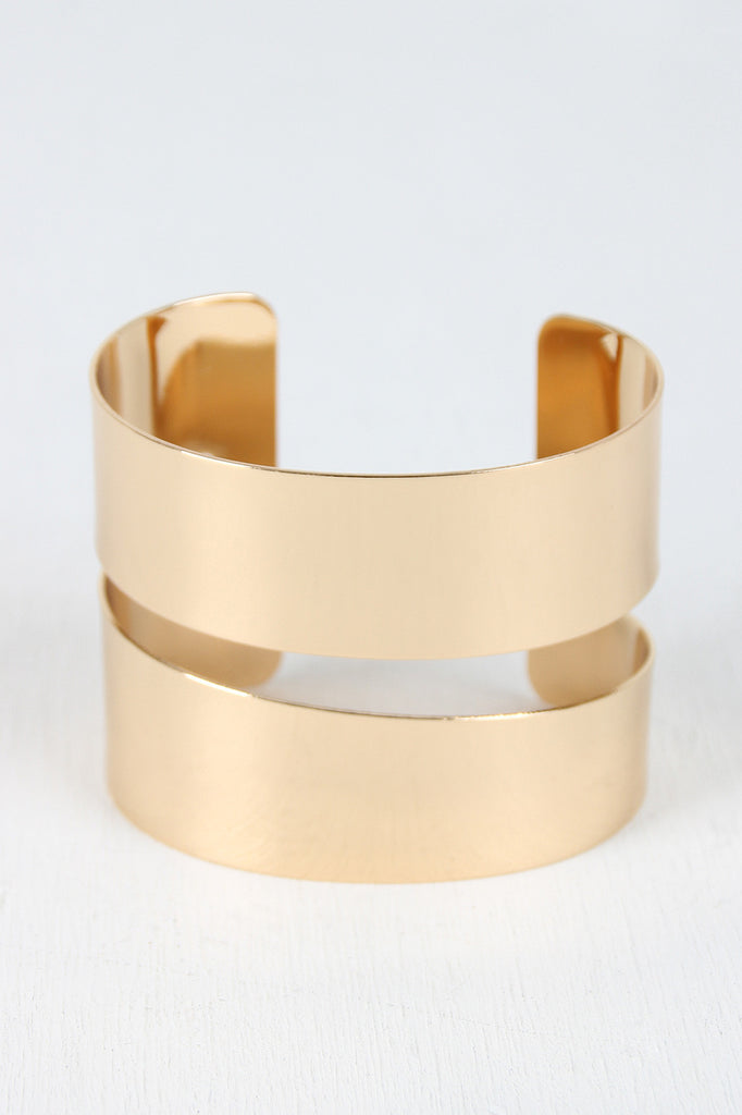 Asymmetrical Cut Out Band Cuff