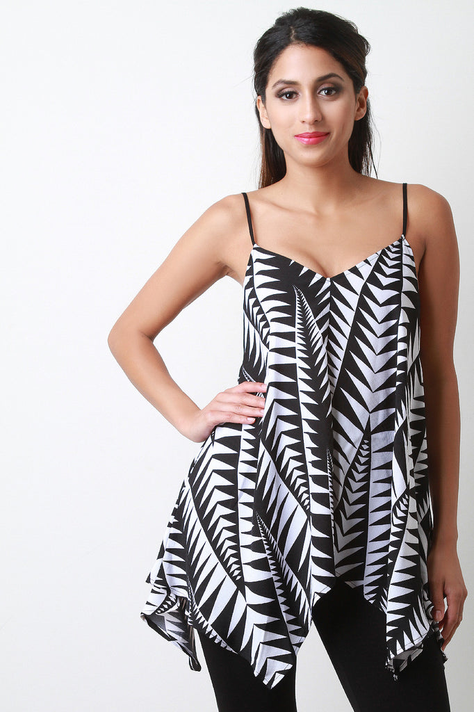 Aztec Trapeze Sleeveless Top