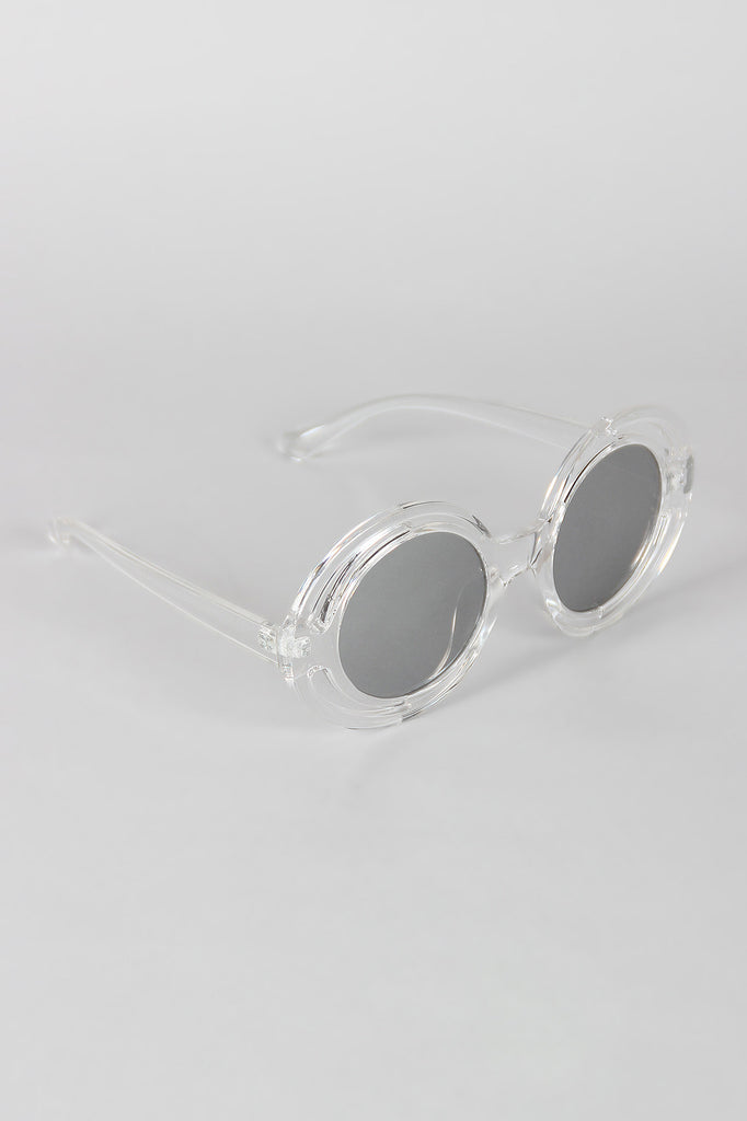 Bugs Eye Cutout Round Sunglasses