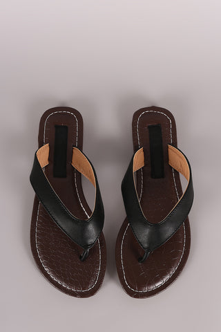 Python Toe Ring Lace-Up Gladiator Flat Sandal