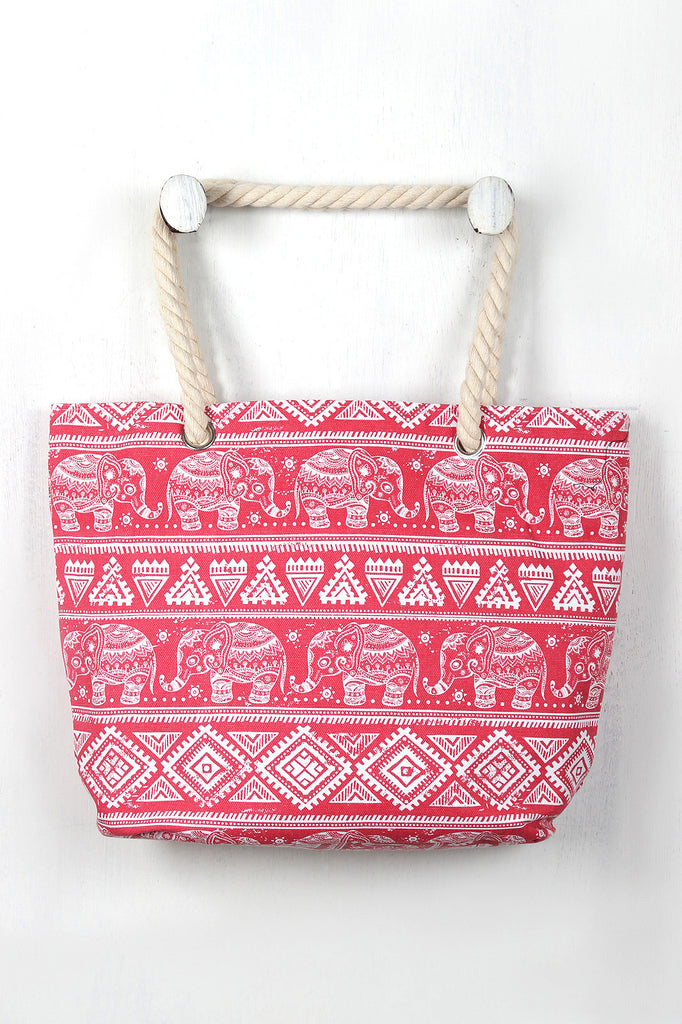 Tribal Elephant Tote Bag