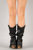 Wild-02 Slouchy Western Cowboy Mid Calf Boot