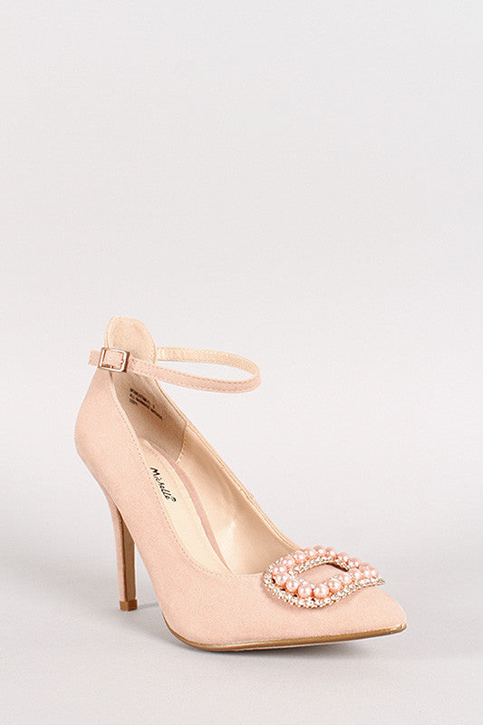 Anne Michelle Pearl Pointy Toe Pump