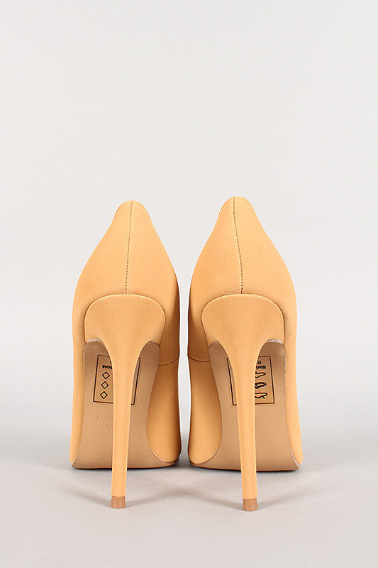 Shoe Republic Nubuck Pointy Toe Stiletto Pump