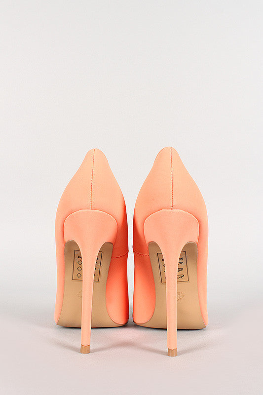 Shoe Republic Nubuck Pointy Toe Stiletto Pump