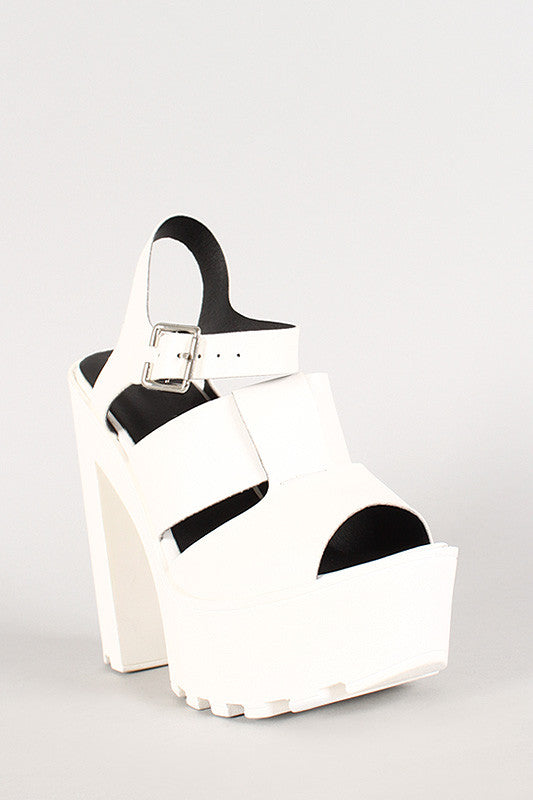 Lug sole hot sale platform heels