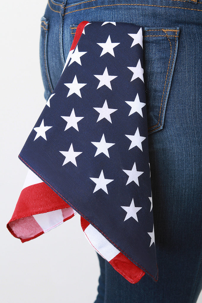 American Flag Bandana