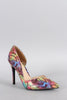 Wild Diva Lounge Multicolor Snake Dorsay Pump