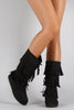 Soda Tiers of Fringe Moccasin Flat Boot