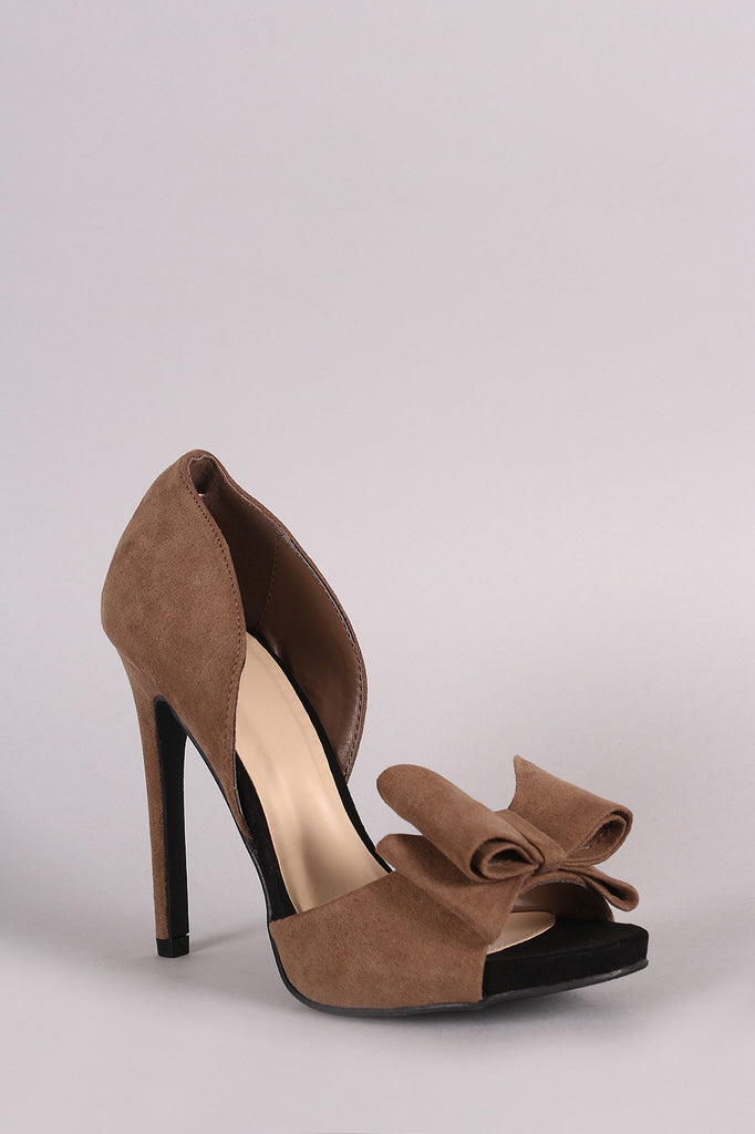 Wild Diva Lounge Lush Bow Dorsay Pump