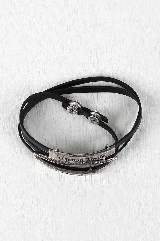 Take A Break Idiom Wrap Bracelet