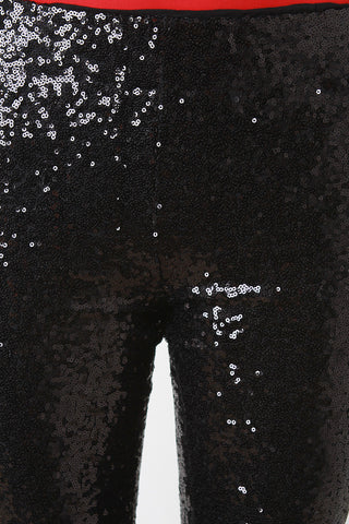 Sequin Fitted Pants