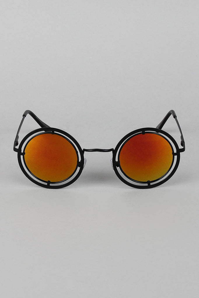 Matte Round Antique Sunglasses