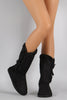 Fuzzy Fur Warm Suede Snow Boots