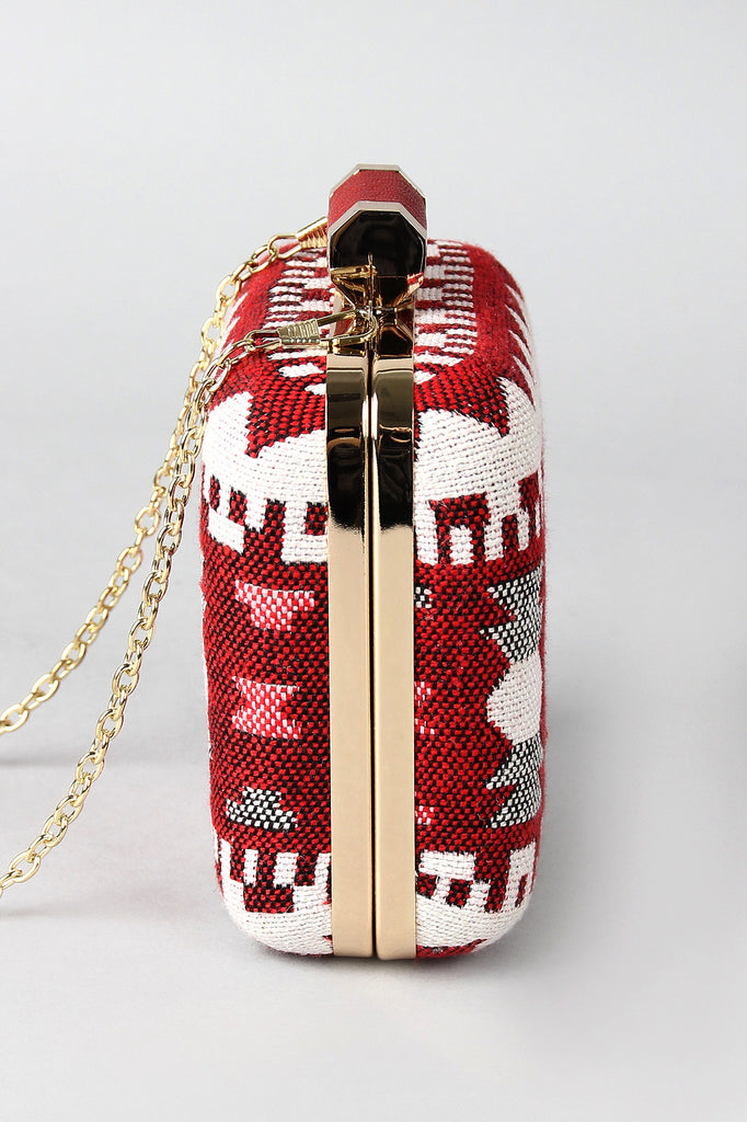 Tribal Square Clutch Bag