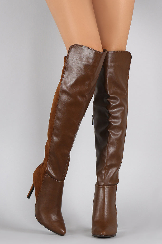 Breckelle Pointy Toe Stiletto Over-The-Knee Boots