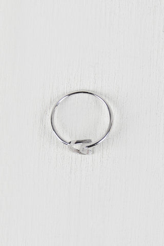 Cutout Crescent Moon Ring