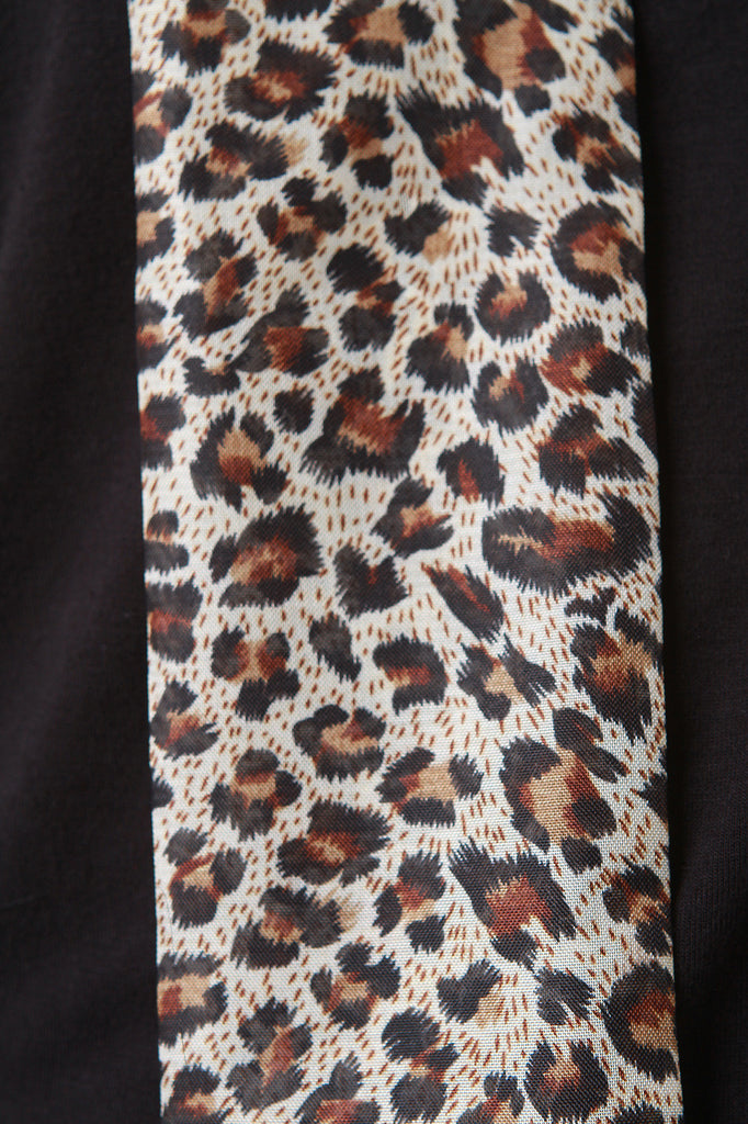 Leopard Print Chiffon Scarf