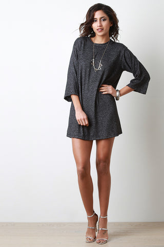 Soft Knit Wide Sleeve Shift Dress