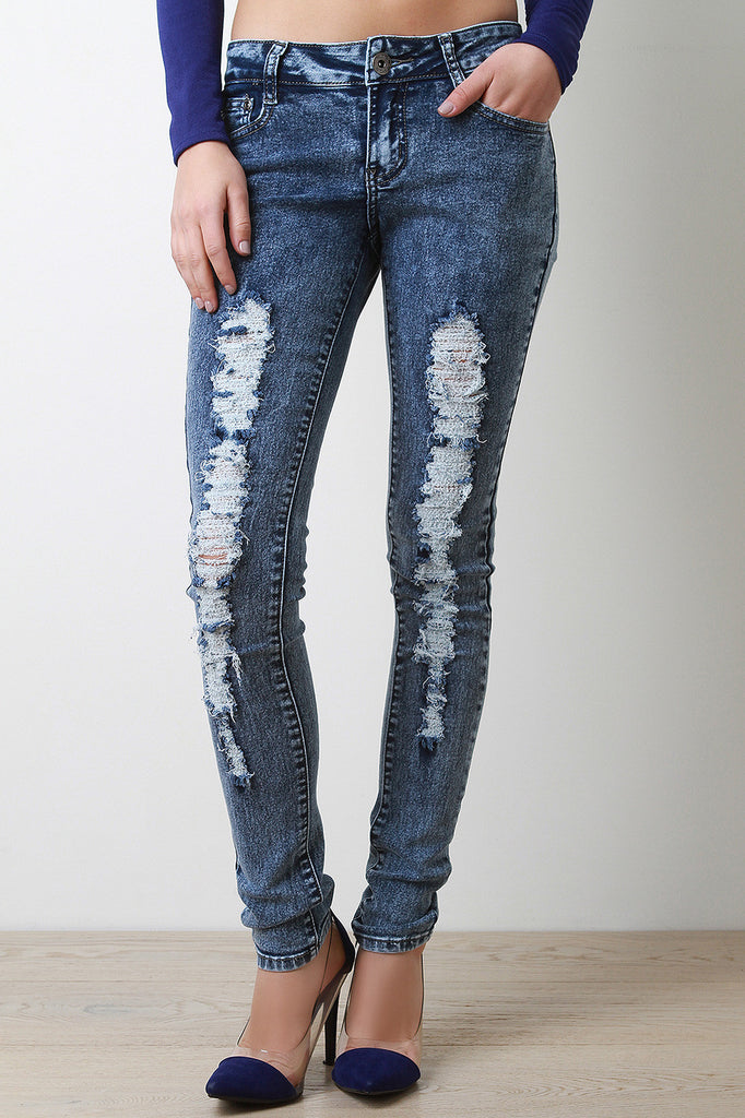 Frontrunner Distressed Denim Skinny Jeans