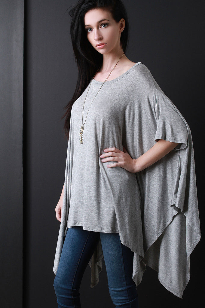 Oversized Dolman Handkerchief Top