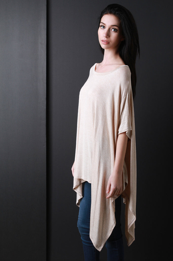 Oversized Dolman Handkerchief Top