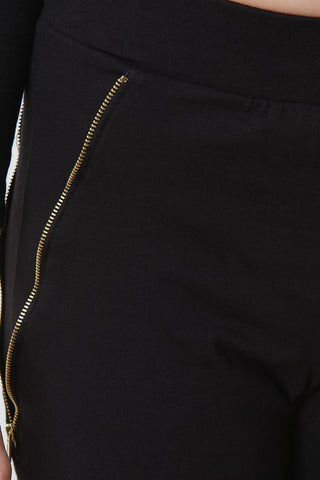 Zipper Accent Jogger Pants