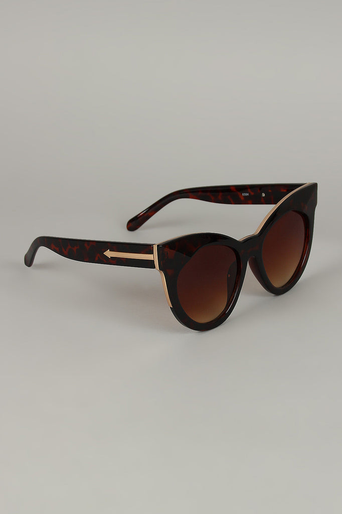 Arrow Accent Cat Eye Sunglasses