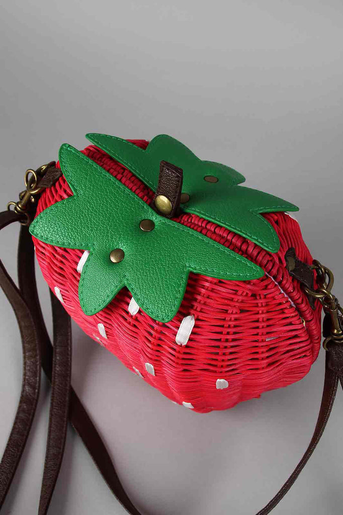 Strawberry Basket Crossbody Bag