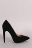 Wild Diva Lounge Nubuck Pointy Toe Stiletto Pump