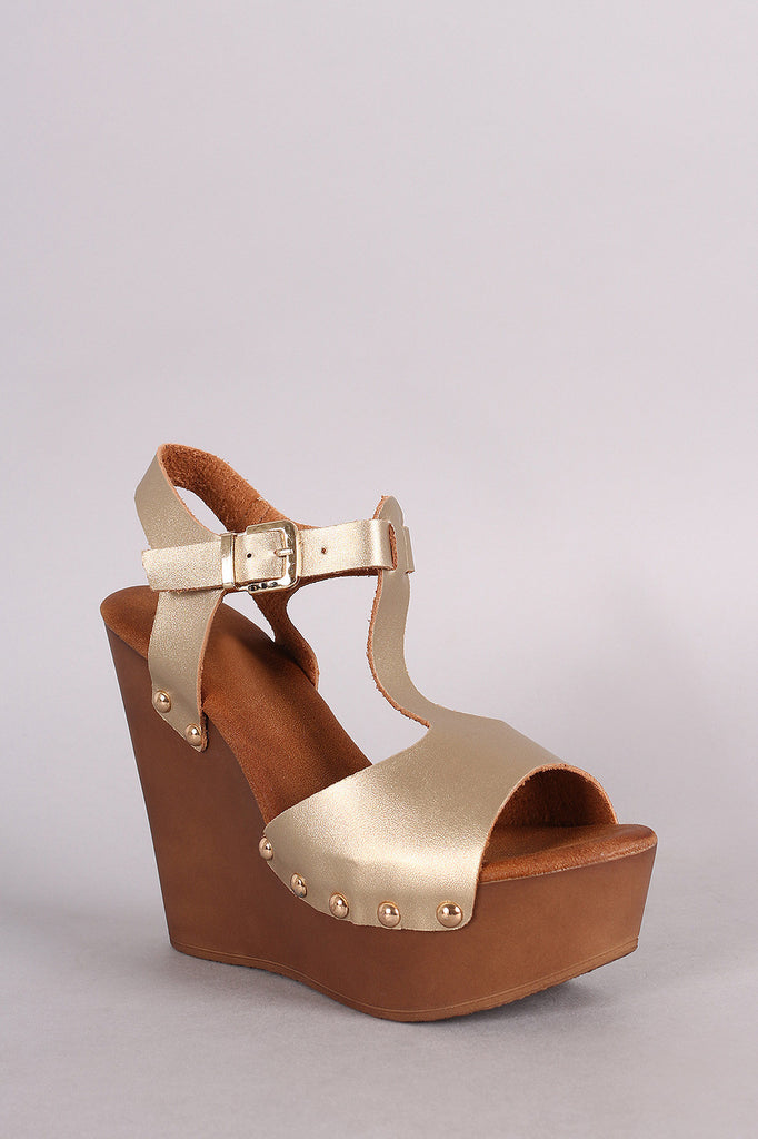 Wooden deals platform wedges