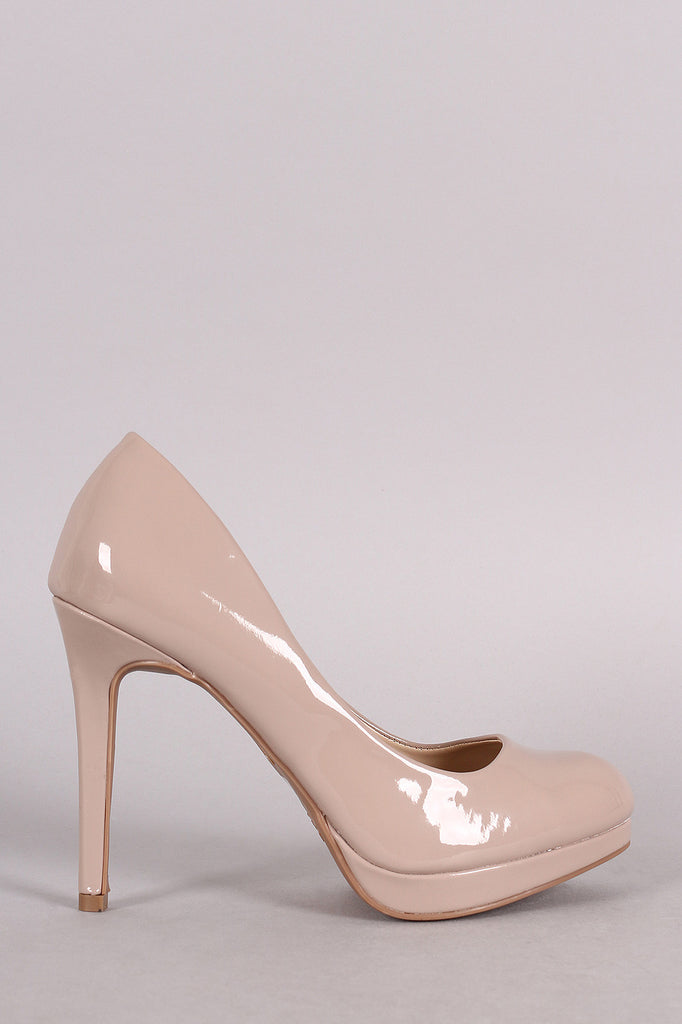 Anne Michelle Patent Almond Toe Pump