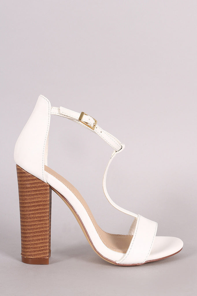 Liliana T-Strap Open Toe Chunky Heel