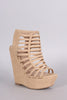 Delicious Strappy Cage Platform Wedge