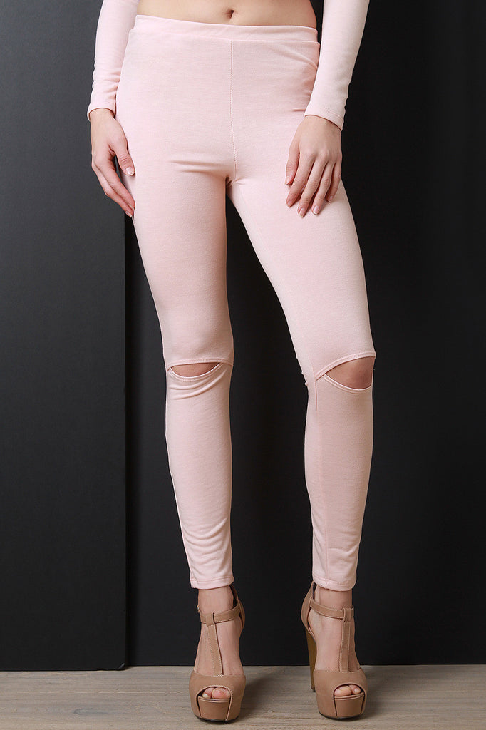 Slit Knees Leggings