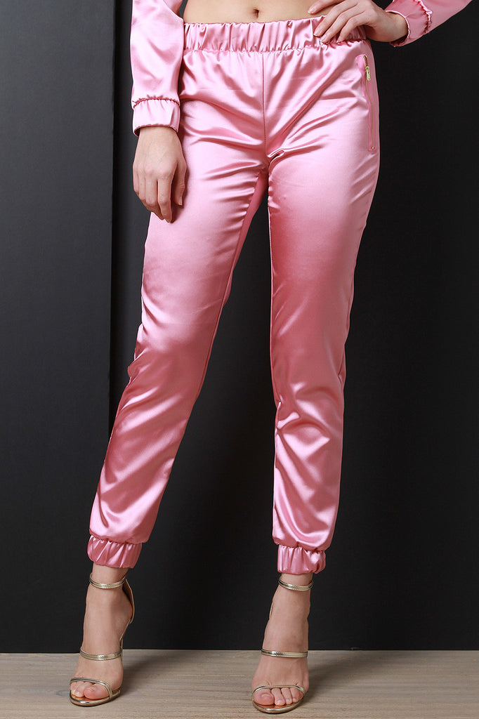 Satin Jogging Pants