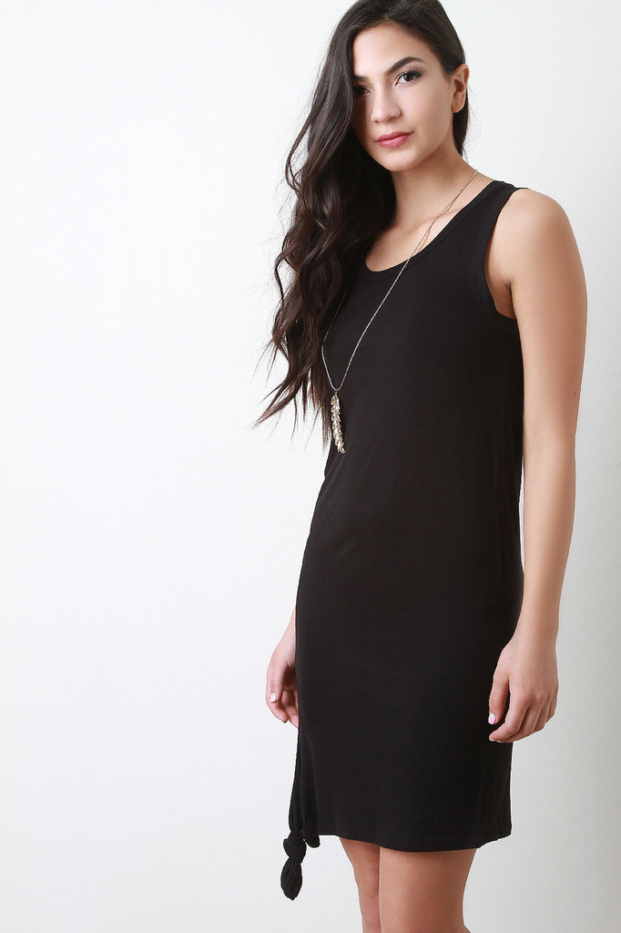 Tie Hem Tank Dress