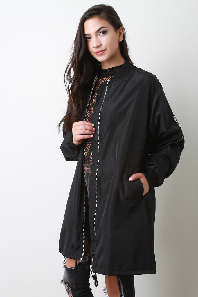 Longline Bomber Jacket