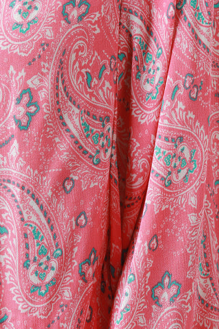 Paisley Maxi Handkerchief Hem Kimono