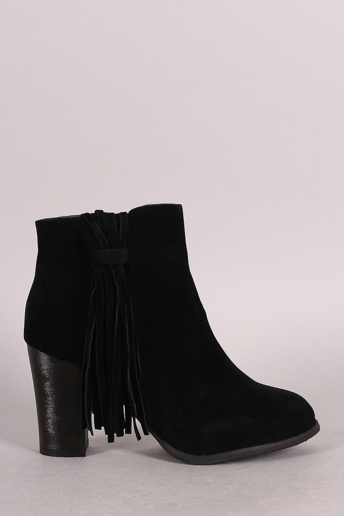 qupid fringe boots