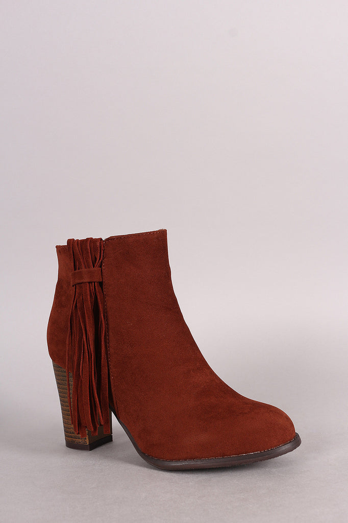 qupid fringe boots